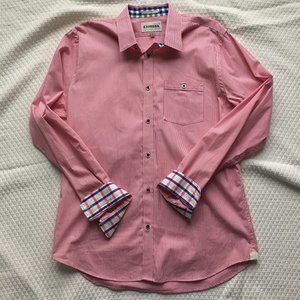 Express Pink Stripe Button Down Size Large